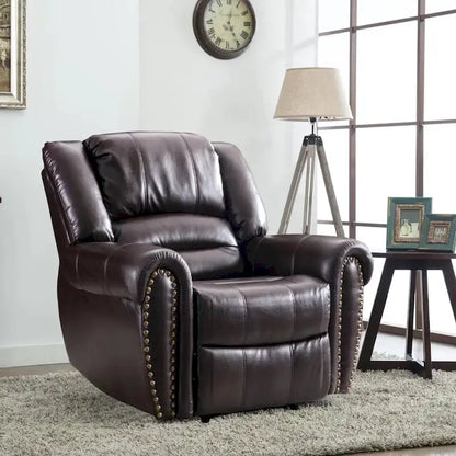 Overstuffed Manual Standard Recliner Chair Sofa