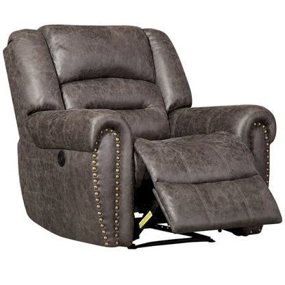 Overstuffed Manual Standard Recliner Chair Sofa