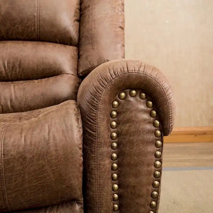 Overstuffed Manual Standard Recliner Chair Sofa