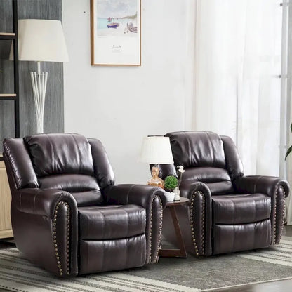 Overstuffed Manual Standard Recliner Chair Sofa