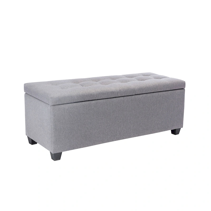 Porthos Home Ved Storage Bench, Flip Top, Fabric Upholstery
