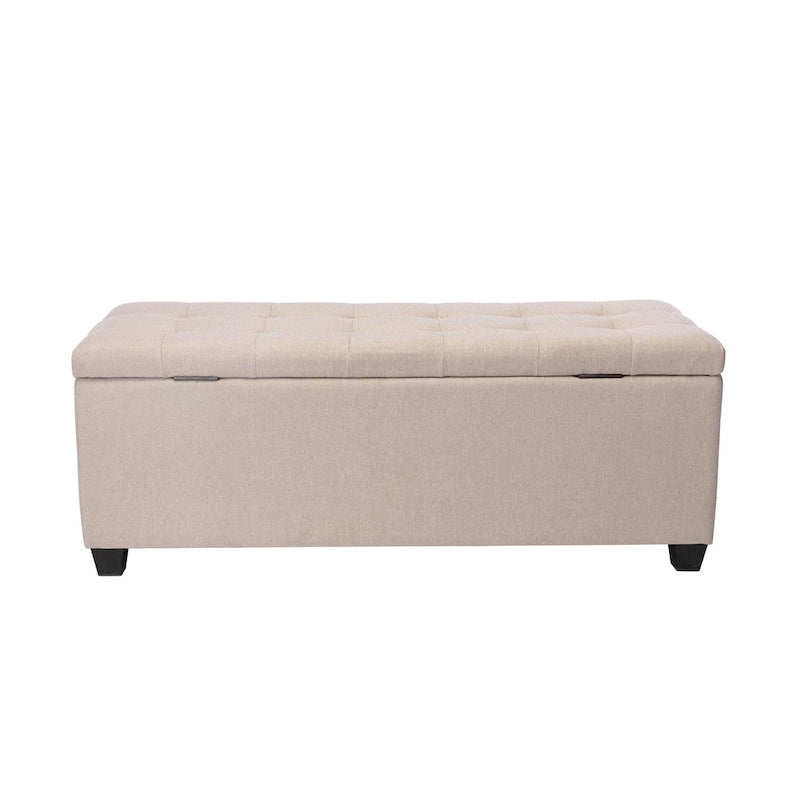 Porthos Home Ved Storage Bench, Flip Top, Fabric Upholstery