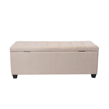 Porthos Home Ved Storage Bench, Flip Top, Fabric Upholstery