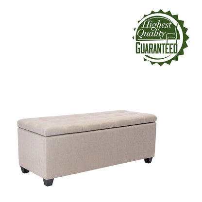 Porthos Home Ved Storage Bench, Flip Top, Fabric Upholstery