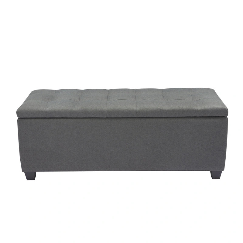 Porthos Home Ved Storage Bench, Flip Top, Fabric Upholstery