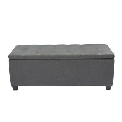 Porthos Home Ved Storage Bench, Flip Top, Fabric Upholstery