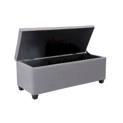 Porthos Home Ved Storage Bench, Flip Top, Fabric Upholstery