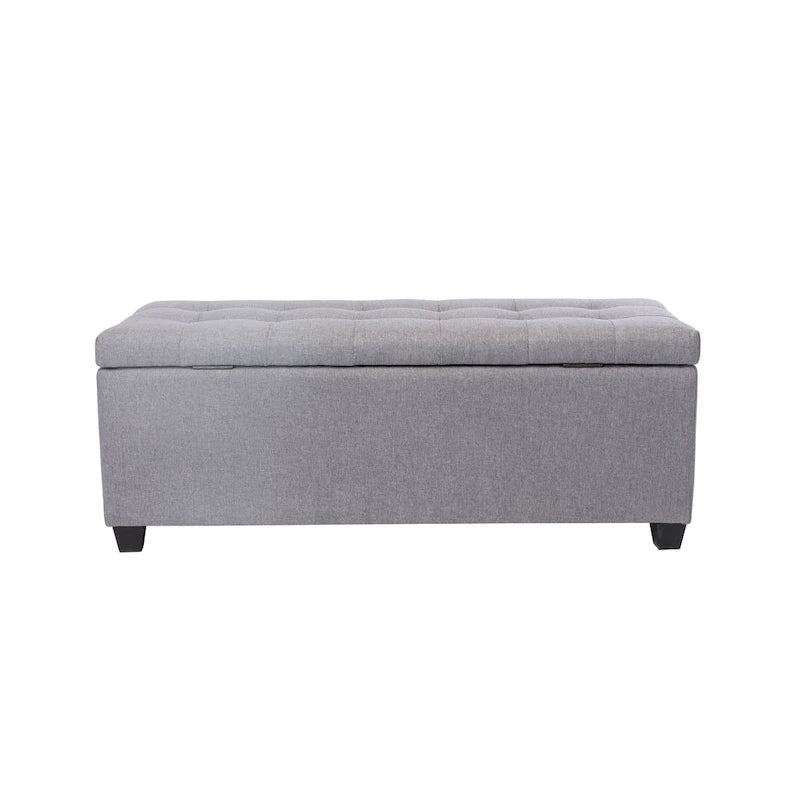 Porthos Home Ved Storage Bench, Flip Top, Fabric Upholstery