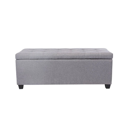Porthos Home Ved Storage Bench, Flip Top, Fabric Upholstery
