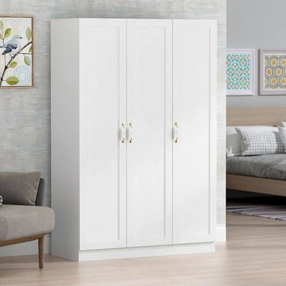 47.2 W Contemporary Modern Freestanding Wardrobe Armoire Closet