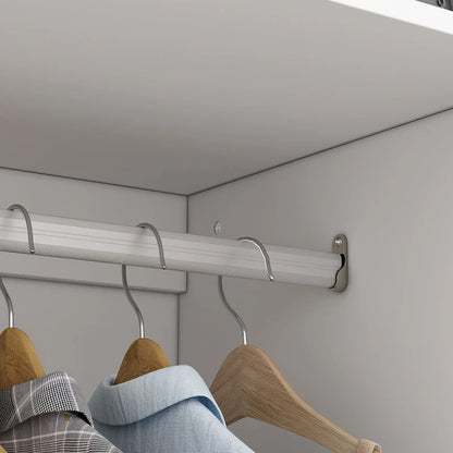 47.2 W Contemporary Modern Freestanding Wardrobe Armoire Closet