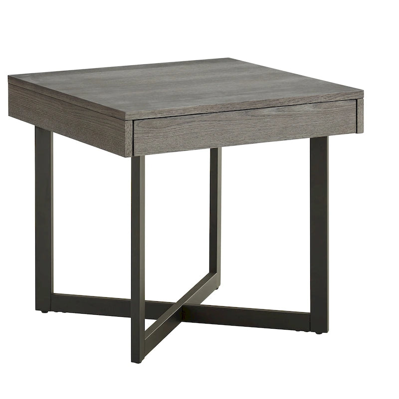Eldersley Wood Finish End Table with One Drawer by iNSPIRE Q Modern