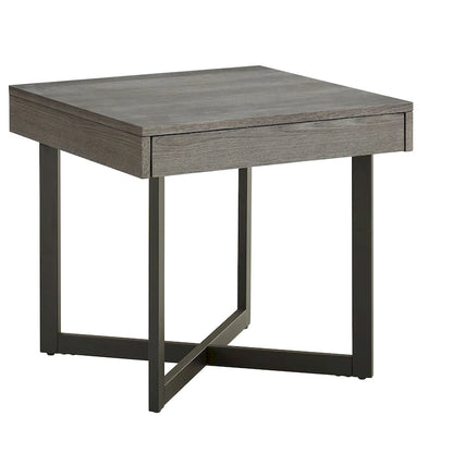 Eldersley Wood Finish End Table with One Drawer by iNSPIRE Q Modern