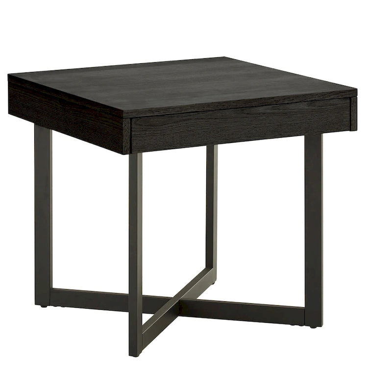 Eldersley Wood Finish End Table with One Drawer by iNSPIRE Q Modern
