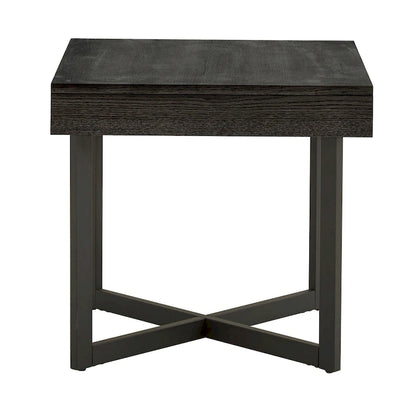 Eldersley Wood Finish End Table with One Drawer by iNSPIRE Q Modern