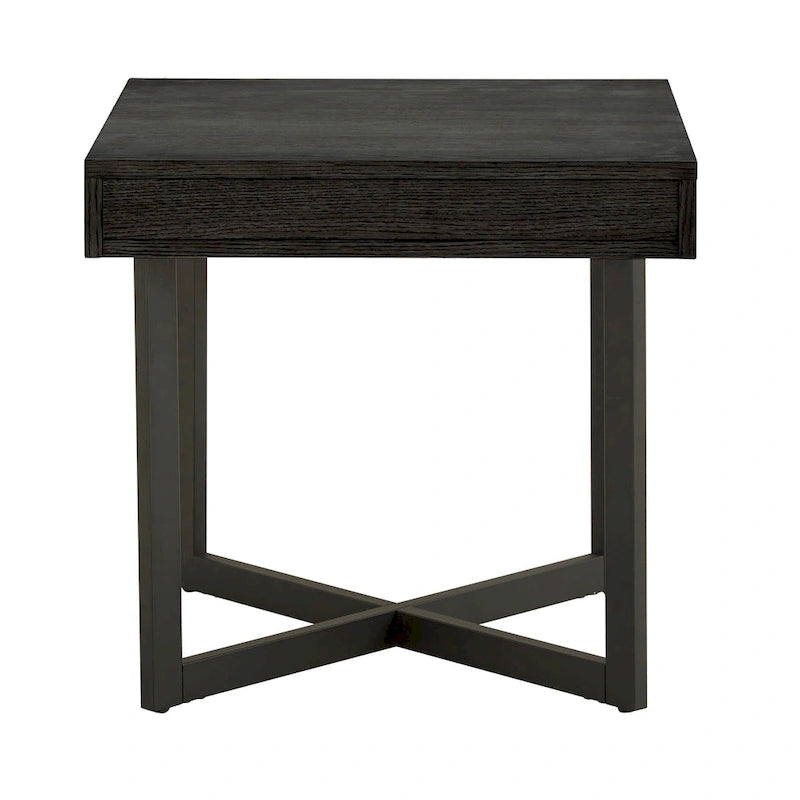 Eldersley Wood Finish End Table with One Drawer by iNSPIRE Q Modern