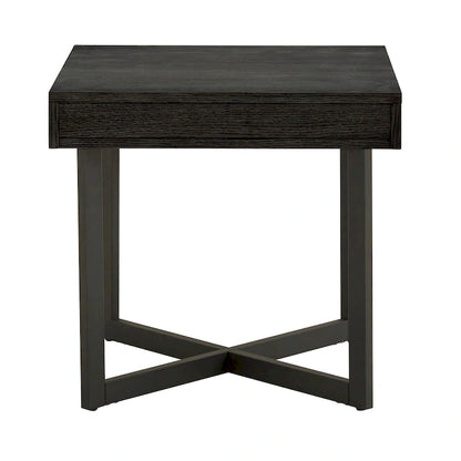 Eldersley Wood Finish End Table with One Drawer by iNSPIRE Q Modern