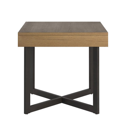 Eldersley Wood Finish End Table with One Drawer by iNSPIRE Q Modern