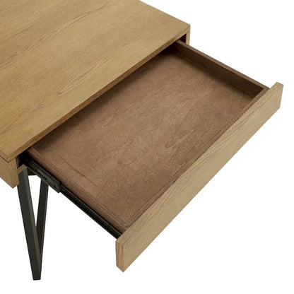 Eldersley Wood Finish End Table with One Drawer by iNSPIRE Q Modern