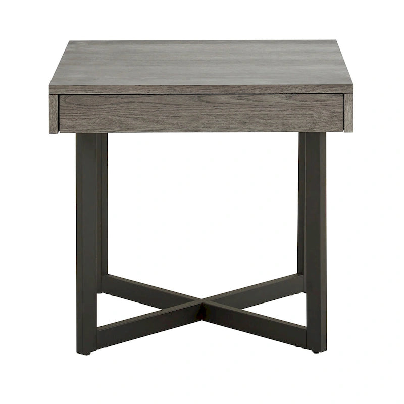 Eldersley Wood Finish End Table with One Drawer by iNSPIRE Q Modern