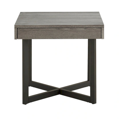 Eldersley Wood Finish End Table with One Drawer by iNSPIRE Q Modern