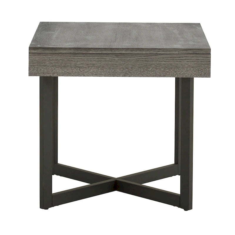 Eldersley Wood Finish End Table with One Drawer by iNSPIRE Q Modern