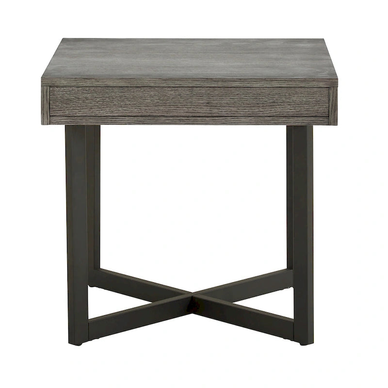 Eldersley Wood Finish End Table with One Drawer by iNSPIRE Q Modern
