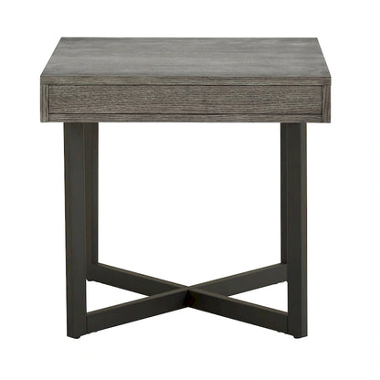 Eldersley Wood Finish End Table with One Drawer by iNSPIRE Q Modern