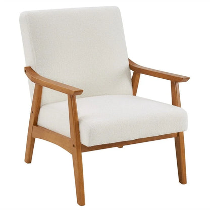 Home Comfort Mid Century Modern Wood Frame Accent Chair