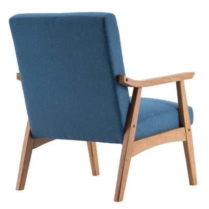 Home Comfort Mid Century Modern Wood Frame Accent Chair
