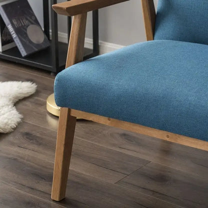 Home Comfort Mid Century Modern Wood Frame Accent Chair