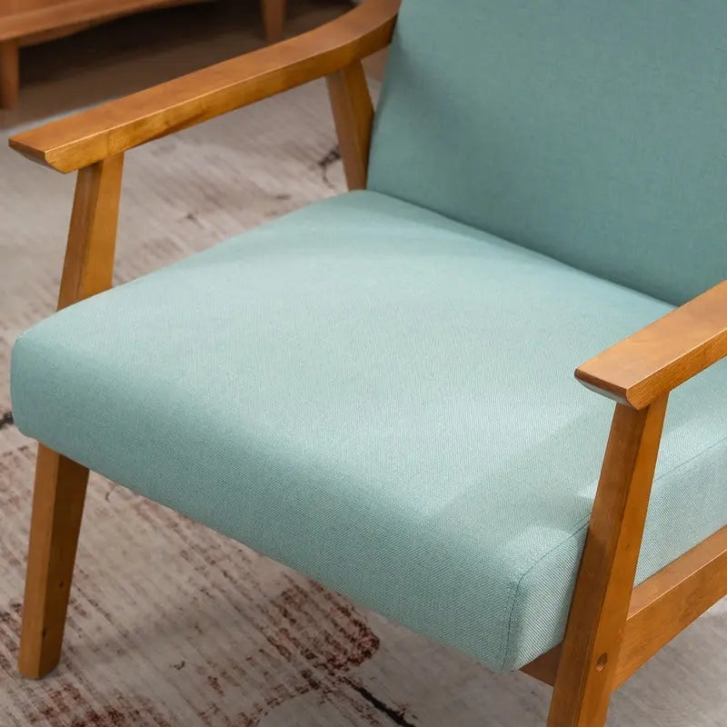 Home Comfort Mid Century Modern Wood Frame Accent Chair