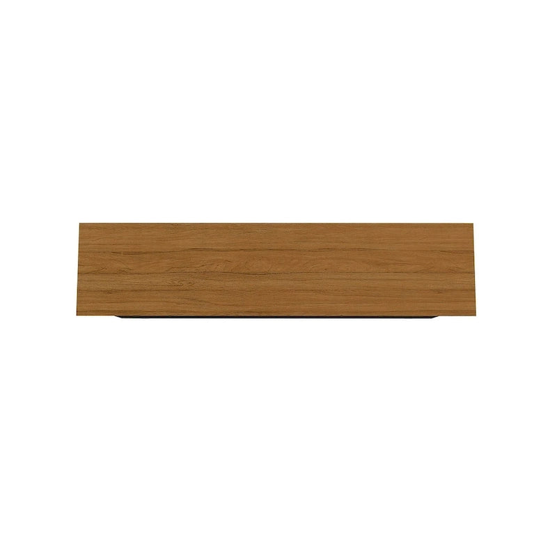 Madia Yonkers 62.99 con gambe in legno massello e 2 ante, Off White e Cinnamon