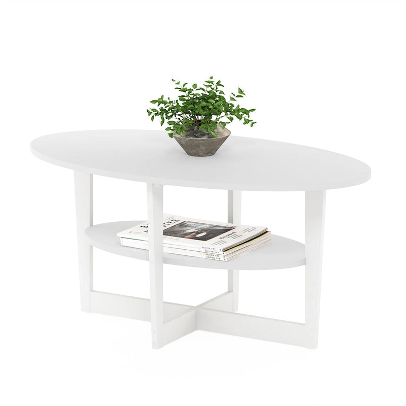 Furinno JAYA Oval Coffee Table