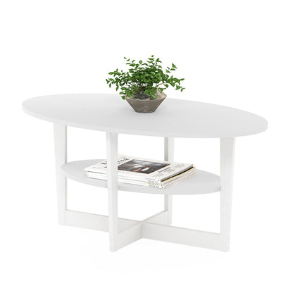 Furinno JAYA Oval Coffee Table