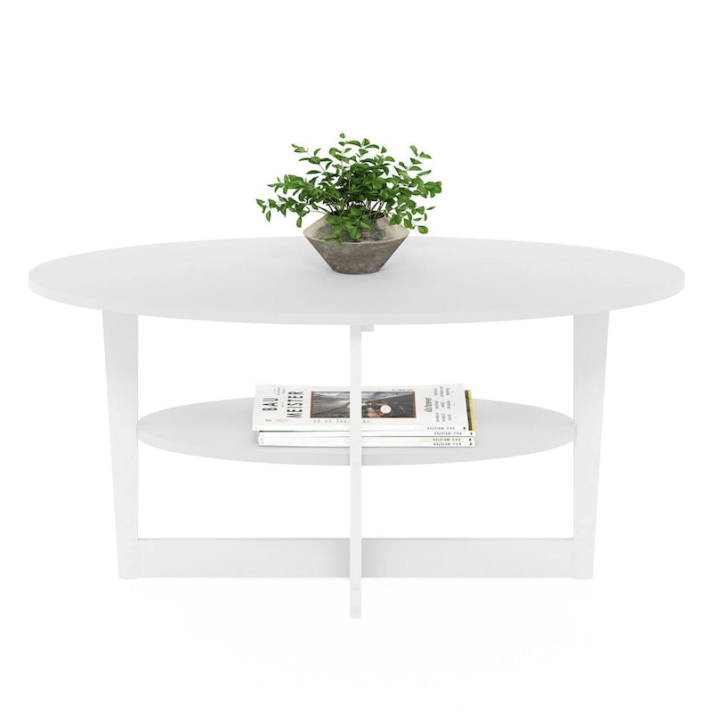 Furinno JAYA Oval Coffee Table
