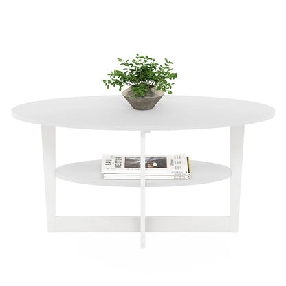 Furinno JAYA Oval Coffee Table