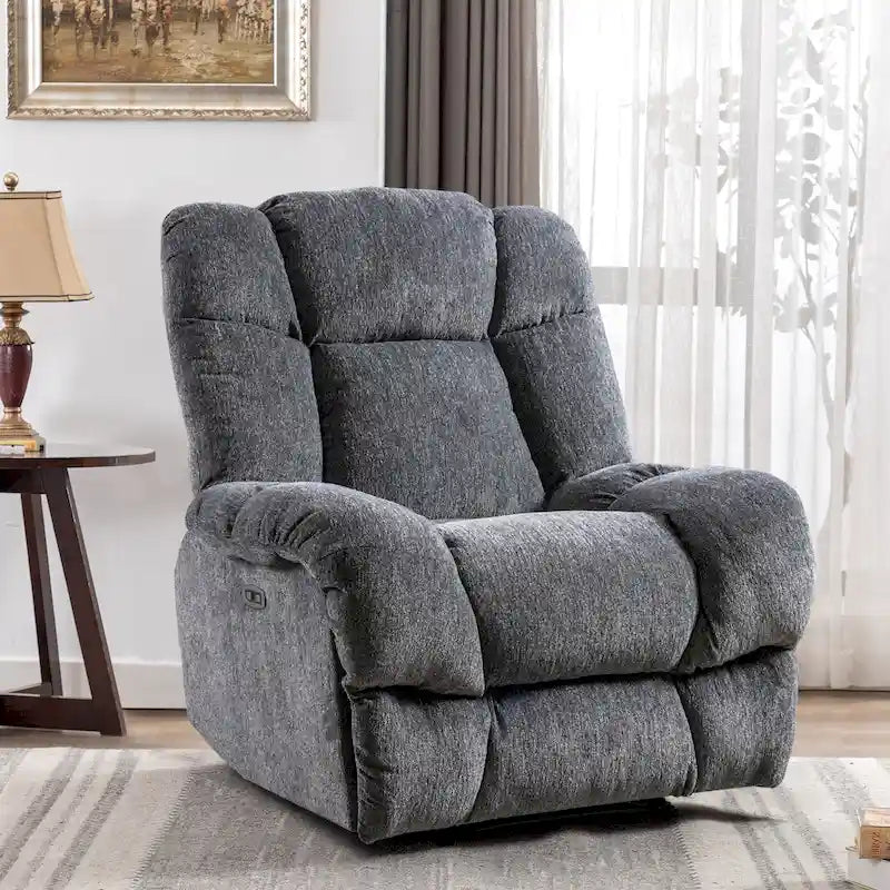 Poltrona Reclinabile Standard in Ciniglia Chenille Power