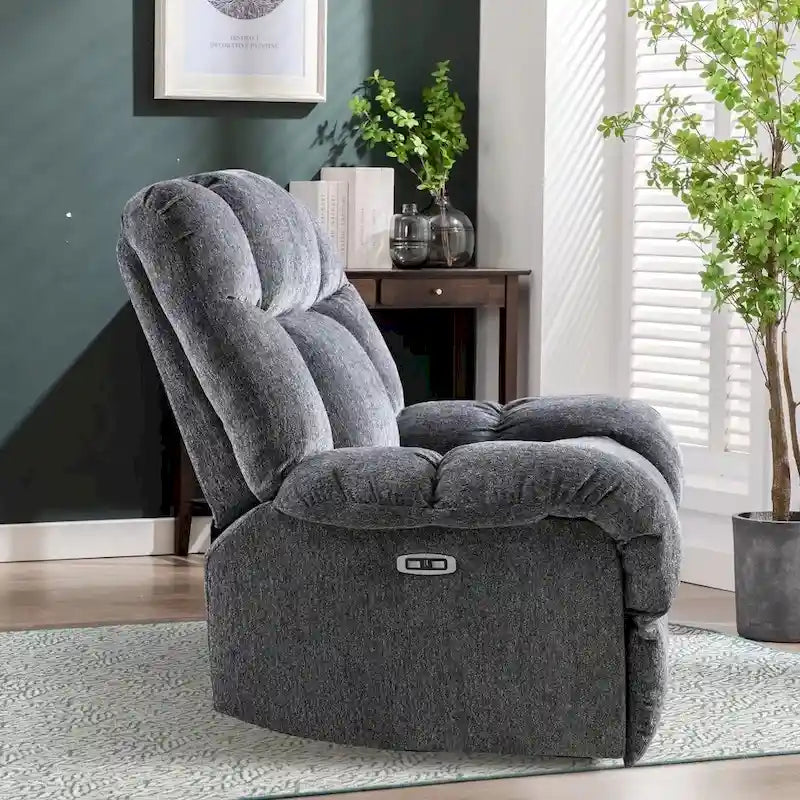 Poltrona Reclinabile Standard in Ciniglia Chenille Power