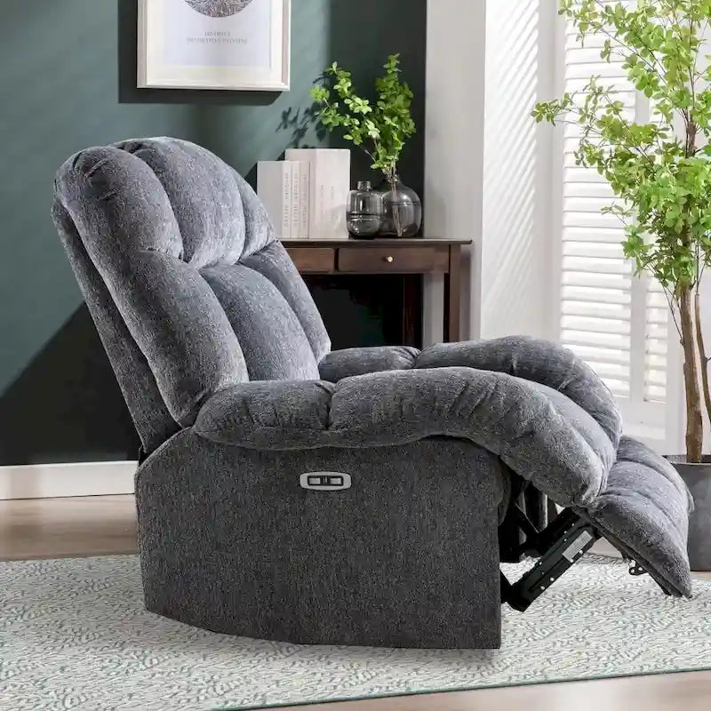 Poltrona Reclinabile Standard in Ciniglia Chenille Power