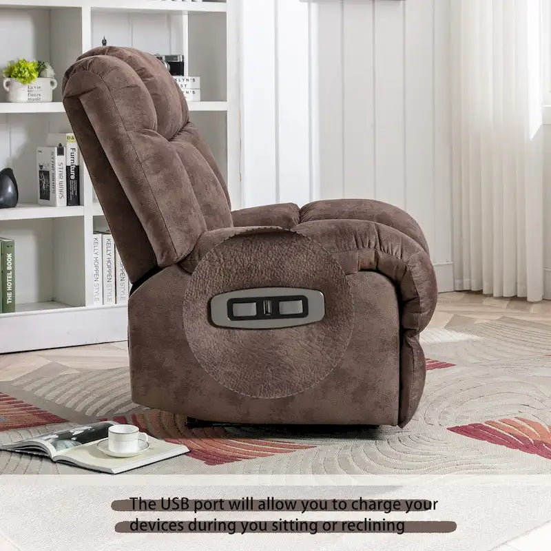 Poltrona Reclinabile Standard in Ciniglia Chenille Power