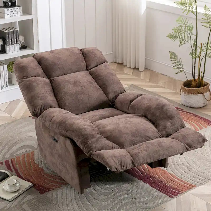 Poltrona Reclinabile Standard in Ciniglia Chenille Power