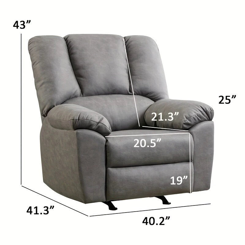 Poltrona Reclinabile Standard in Ciniglia Chenille Power