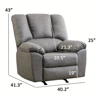 Poltrona Reclinabile Standard in Ciniglia Chenille Power