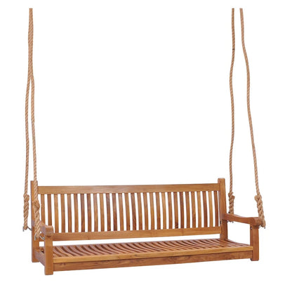 Chic Teak Elzas, dondolo doppio da esterno in legno di teak, 150 cm