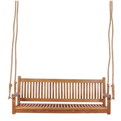 Chic Teak Elzas, dondolo doppio da esterno in legno di teak, 150 cm