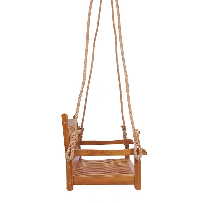 Chic Teak Elzas, dondolo doppio da esterno in legno di teak, 150 cm