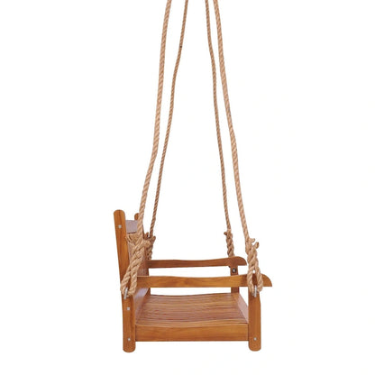Chic Teak Elzas, dondolo doppio da esterno in legno di teak, 150 cm