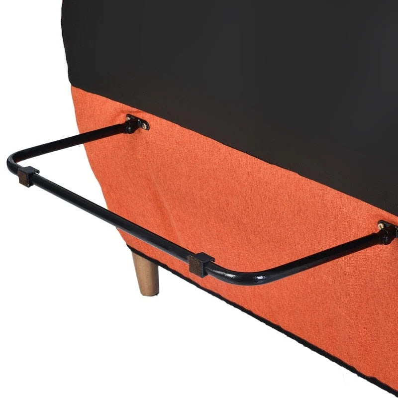 Colorful Antique Sofa, Loveseat, Solid Wood Legs