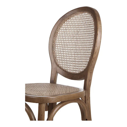 Aurelle Home Mid-Century Modern Rattan Dining Chair (Set of 2)